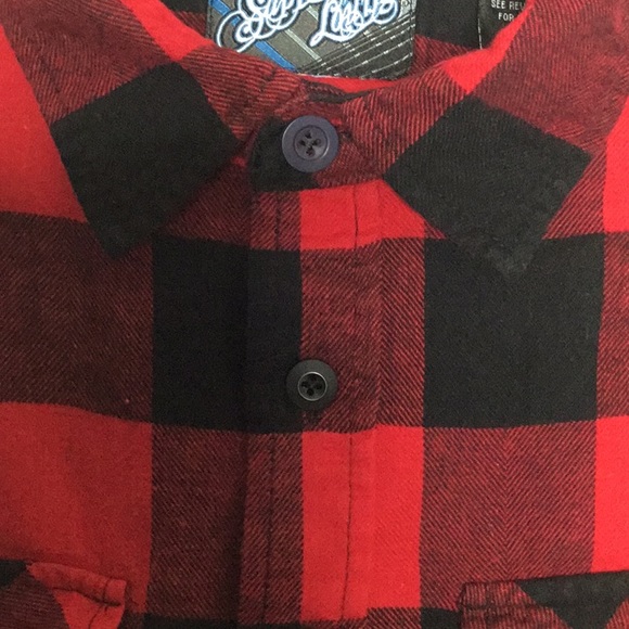 Men’s sapphire lounge plaid flannel shirt - Picture 3 of 8